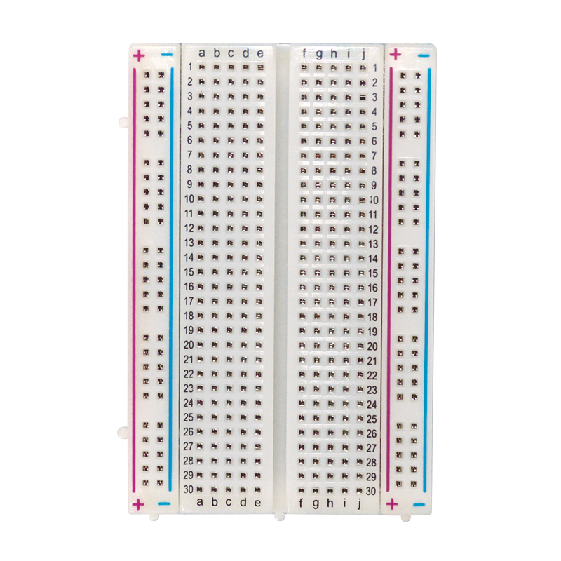 Breadboard 100+300 Kontakter Hvid