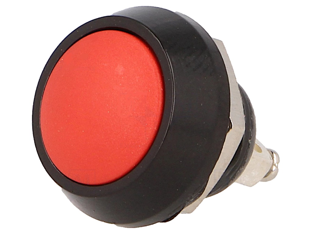 Miniature Momentary Switch OFF-(ON) 2A/36V IP65 Rød