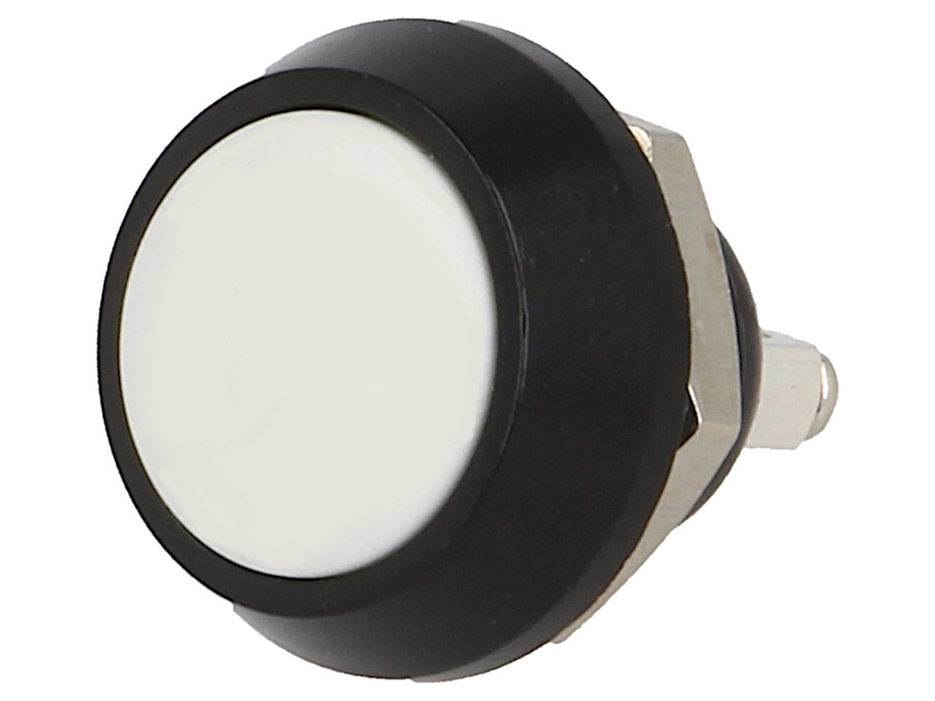 Miniature Momentary Switch OFF-(ON) 2A/36V IP65 Hvid