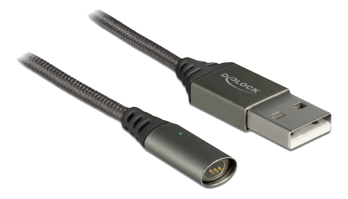 Magnetisk USB A kabel, 1m