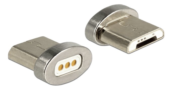 Magnetisk Adapter, Micro USB, tilbehør, han