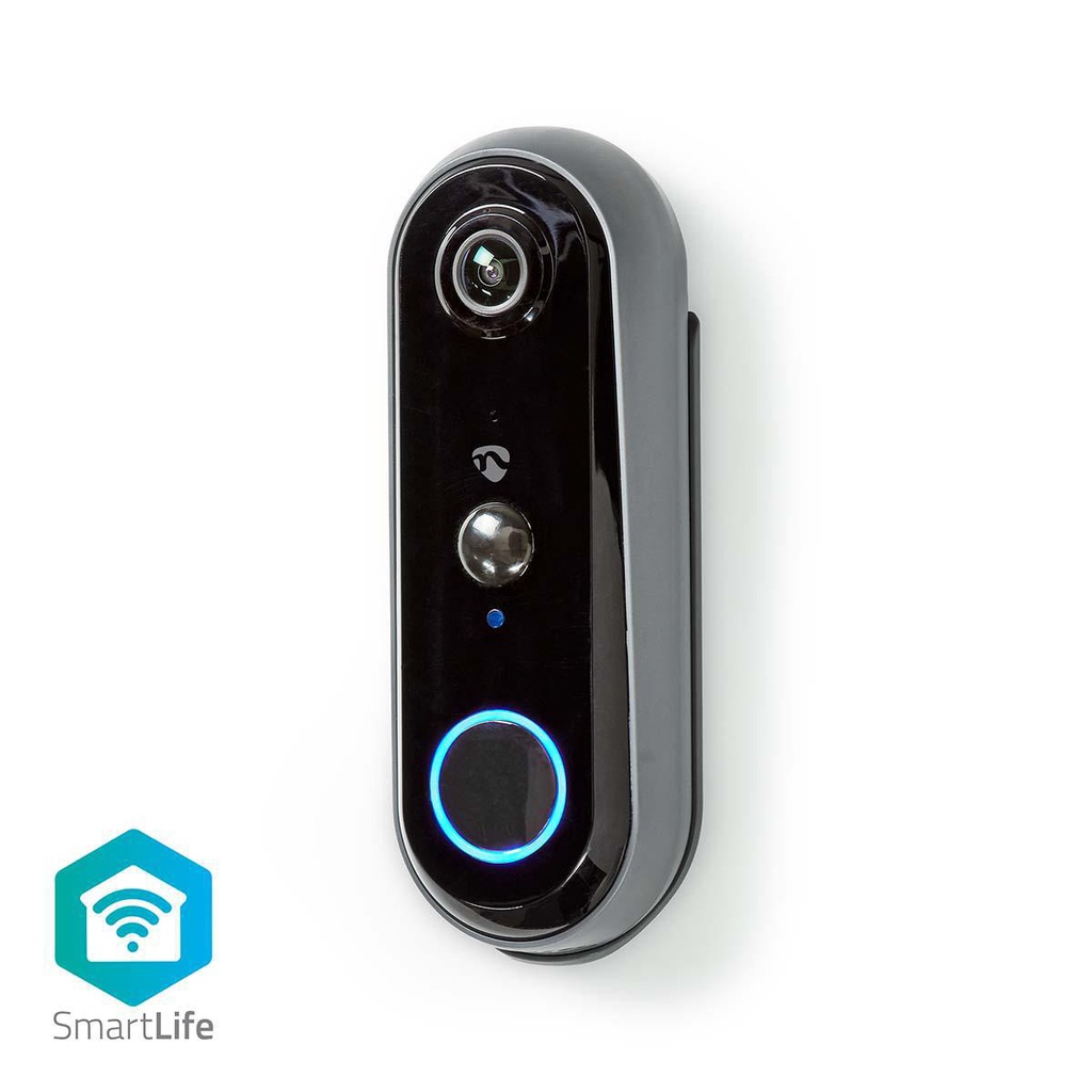 SmartLife Video drtelefon | Wi-Fi | Batteri | Android / IOS | Full HD 1080p | Cloud / MicroSD | IP54 | Nattesyn | Gr