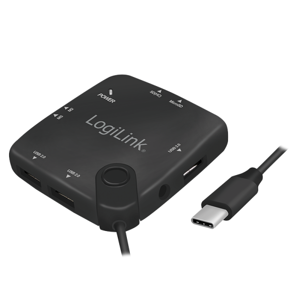 USB-C OTG (On-The-Go)  hub og kortlæser