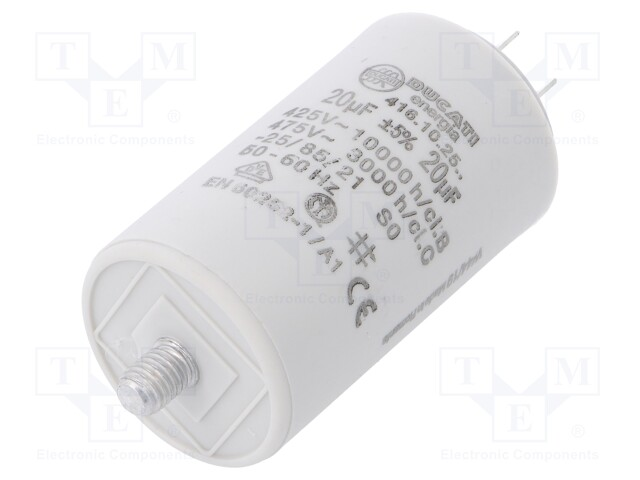 Motorstart kondensator 10uF 475V =36x70mm