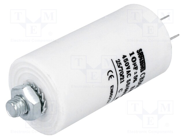 Motorstart kondensator 10uF 450V =35x65mm