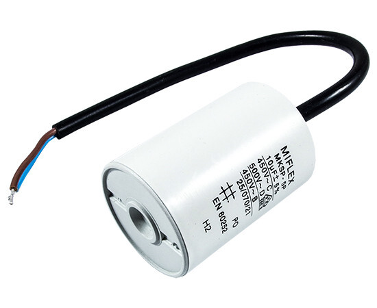 Motorstart kondensator 10uF 450V =35x65mm