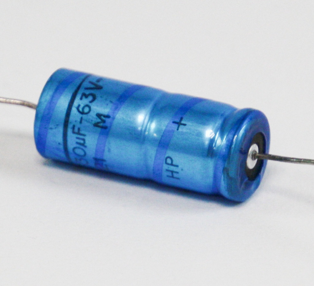 330µF 63V axial elektrolytkondensator