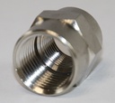 1/2" til 3/8" kobling, nikkelbelagt messing