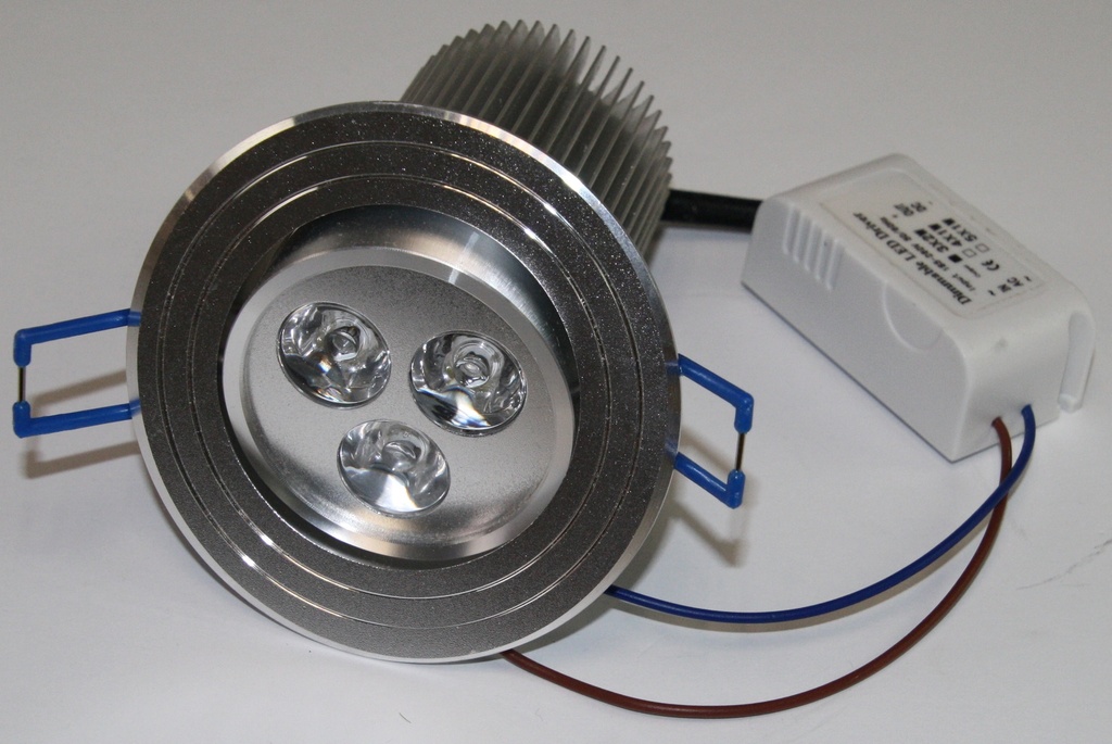 Indbygningspot =135mm. 6W AC85-265V LED incl. trafo