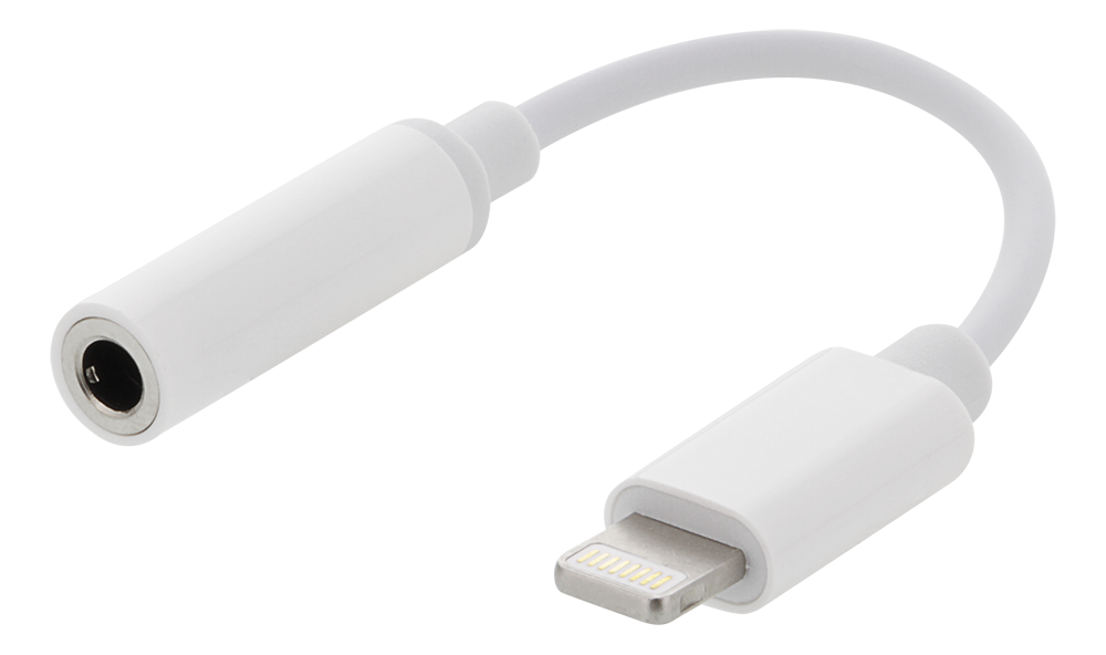 Lightning til 3,5mm lydadapter, hvid