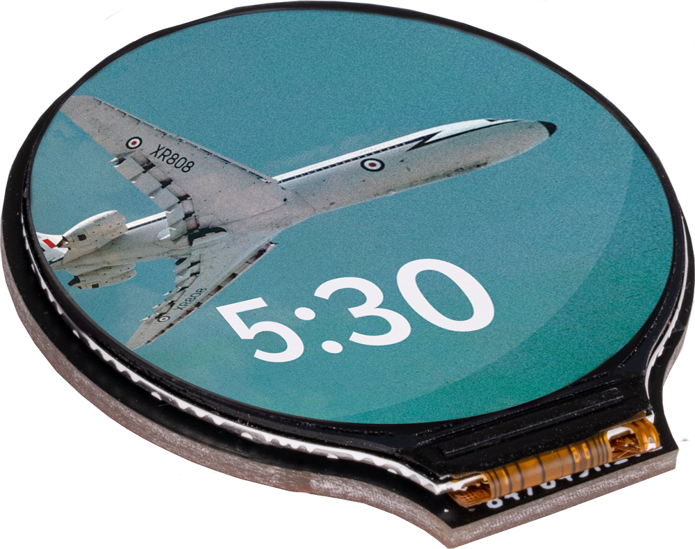 Rund 1.28" LCD display