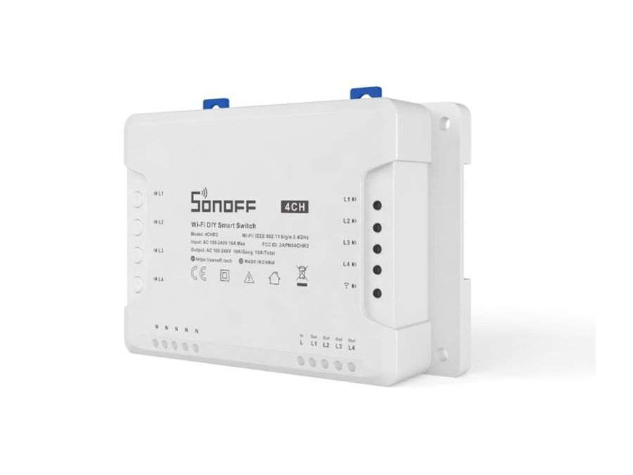 Sonoff: R3 - WIFI Smart Switch, 4 kan. (maks. 16A)