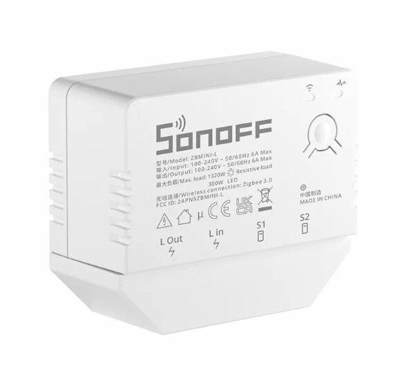 Sonoff: Zigbee 3.0 ZBMini-L - 2-vejs Smart Switch