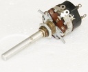 Potentiometer m/drejeafbryder, 2K2A Lin. mono