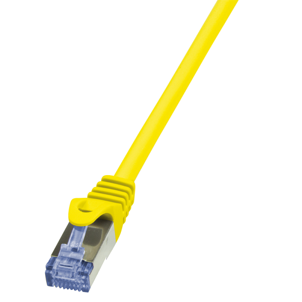 Patch cable PrimeLine, Cat.6A, S/FTP, yellow, 2 m