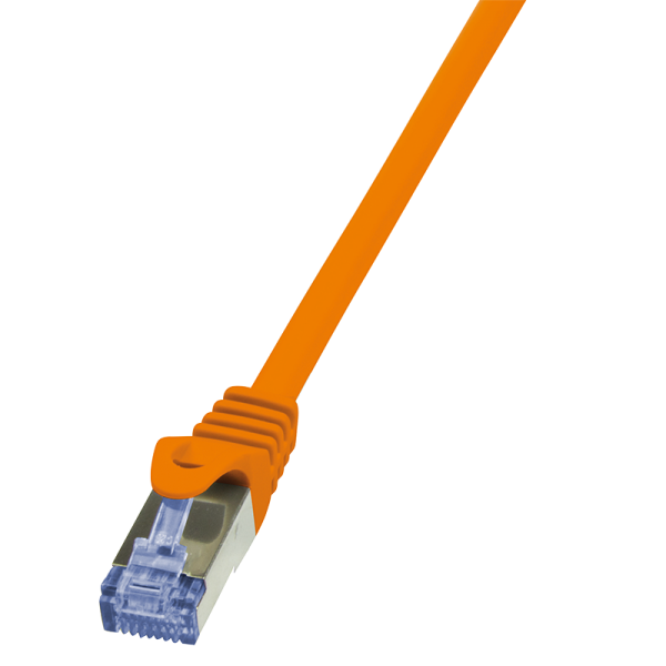 Patch cable PrimeLine, Cat.6A, S/FTP, orange, 7.5 m