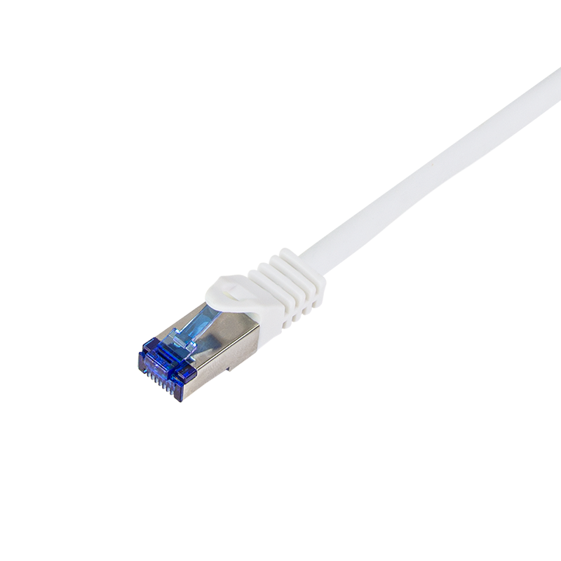 Patch cable Cat.6A S/FTP Ultraflex 3P/GHMT certified, white  3.0m