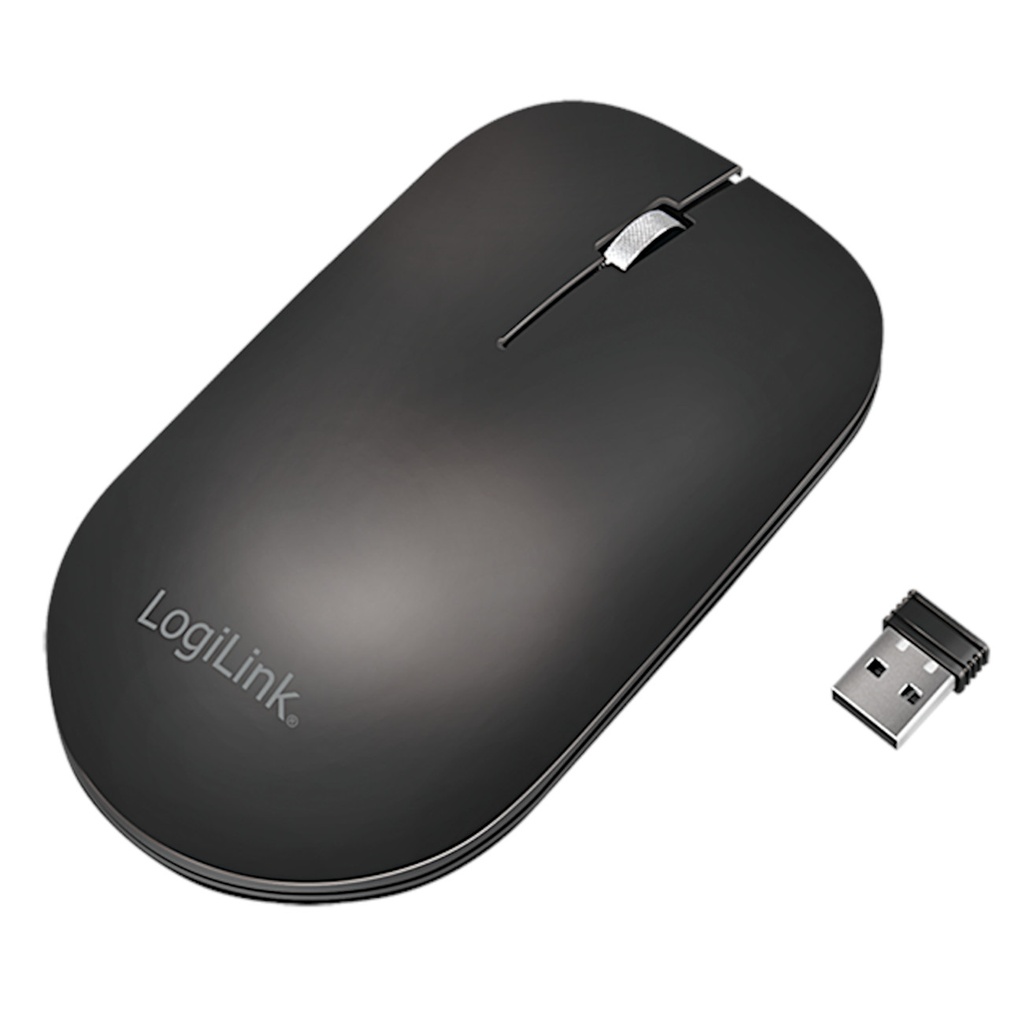 Trådløs Mus, 2.4 GHz, sort