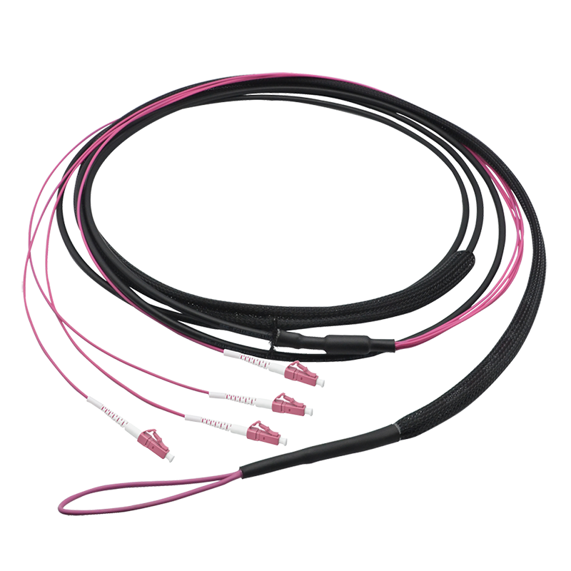 Fiber trunk cable U-DQ(ZN)BH, 4 cores multimode OM4, 50 m, LC/UPC - LC/UPC