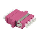 Fiberadapter 4xLC med flange, violet