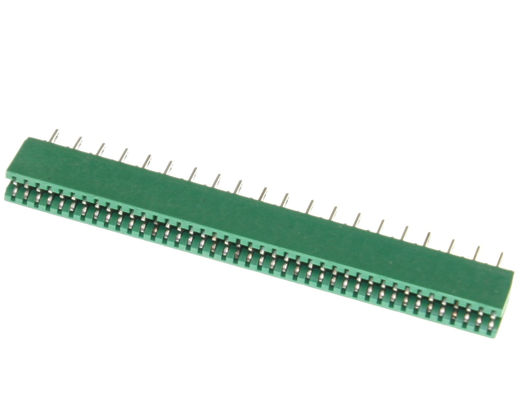 Kantconnector 1x41-pol RM2,54 lodde-øsken