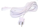 Apparat kabel m. EDB stik, 5m, Hvid