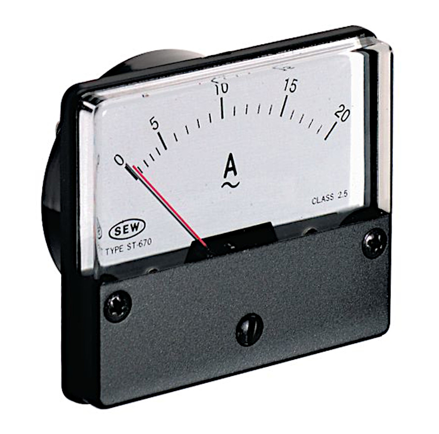 Analog måleinstrument 0-10A AC
