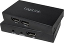 DisplayPort splitter, 1x2-port, 1x DP to 2x HDMI, 4K/30 Hz, HDCP