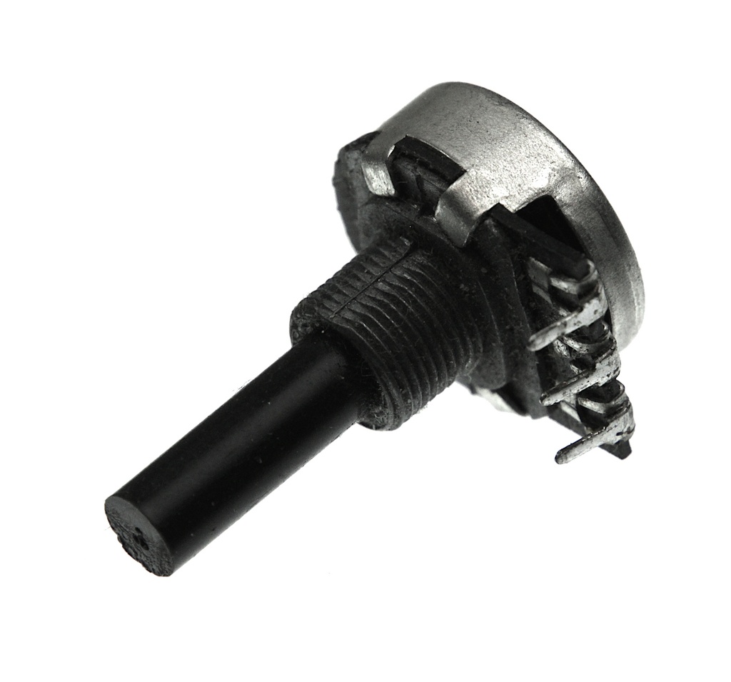 Potentiometer 20/6 Mono Log 100K kort aksel