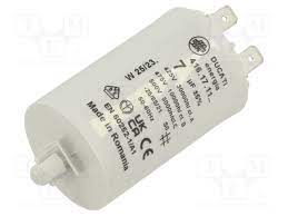 Motor capacitor 7F 425VAC =36x58mm. uden bolt