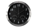 Analog vgur m. DCF - thermo- og hygrometer, 35,5cm