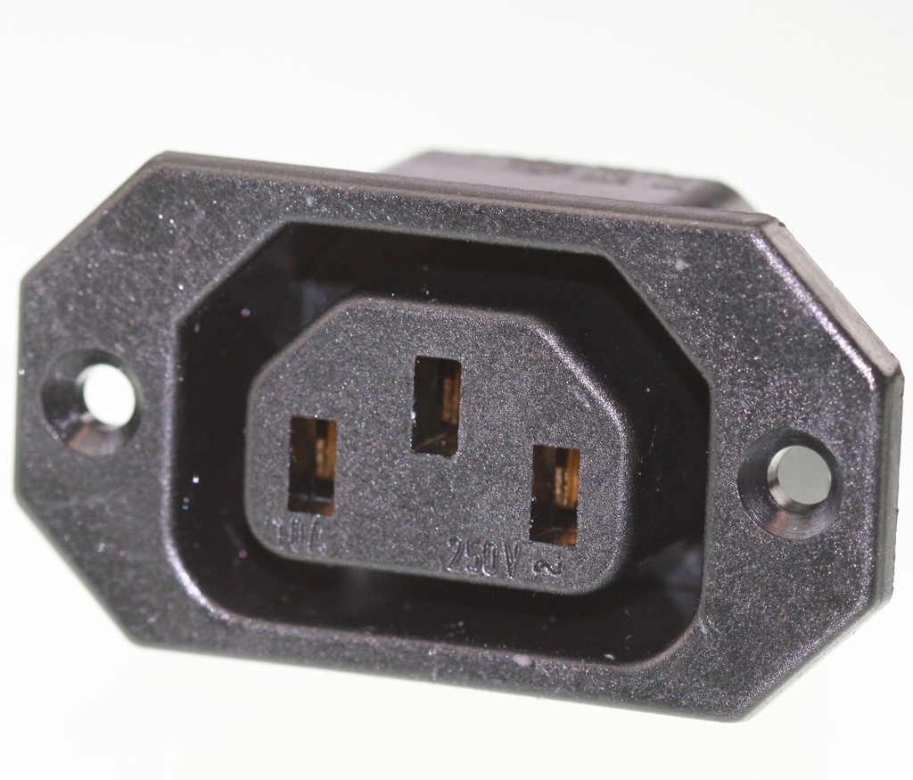 IEC C13 Power Jack, Spacing=40mm 2,8mm