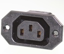IEC C13 Power Jack, Spacing=40mm 2,8mm
