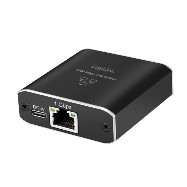 Switch,  1 til 2, 1000 Mbit/s, med USB-strøm