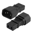 Strømadapter,1 x C14 Male to C9 Female AC Adapter
