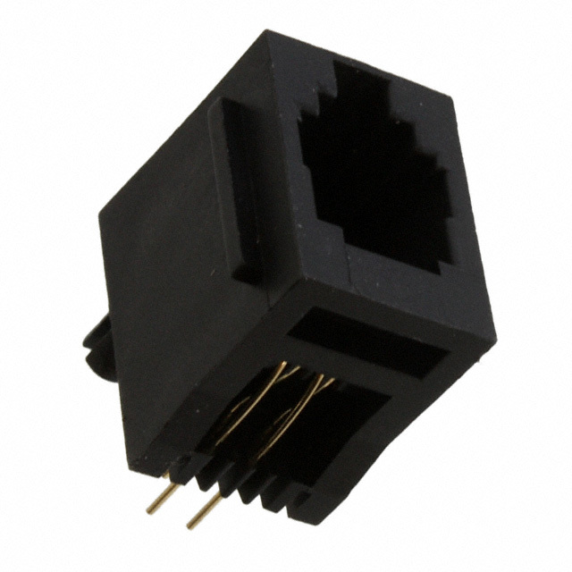 Modular-Jack Print 180° 4/4-Pole 