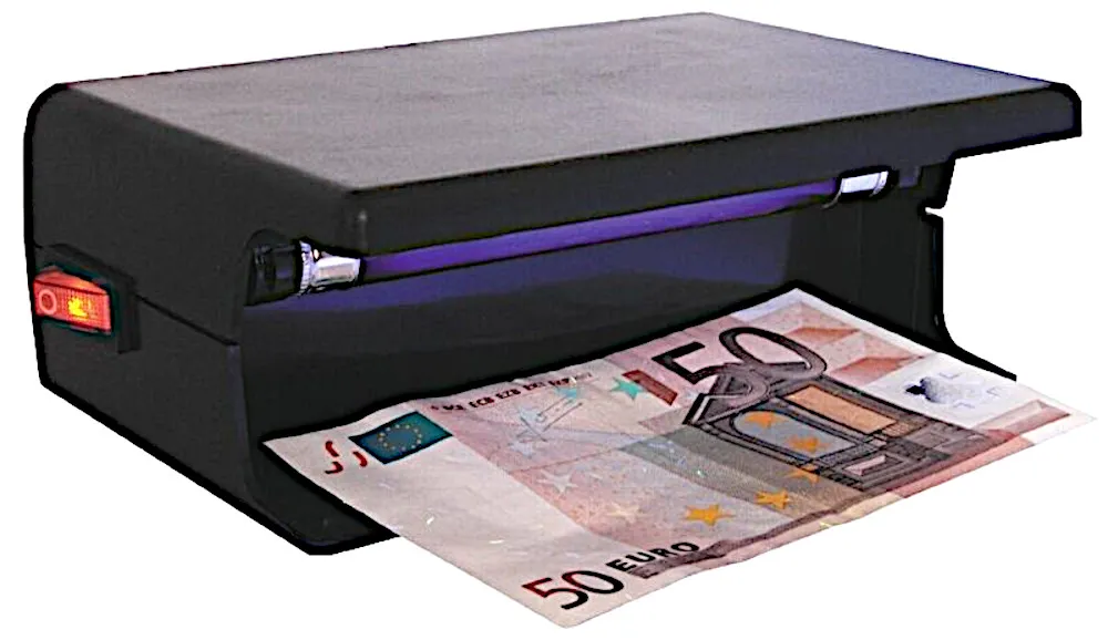 UV-Lampe, Pengeseddel-Tester, bordmodel