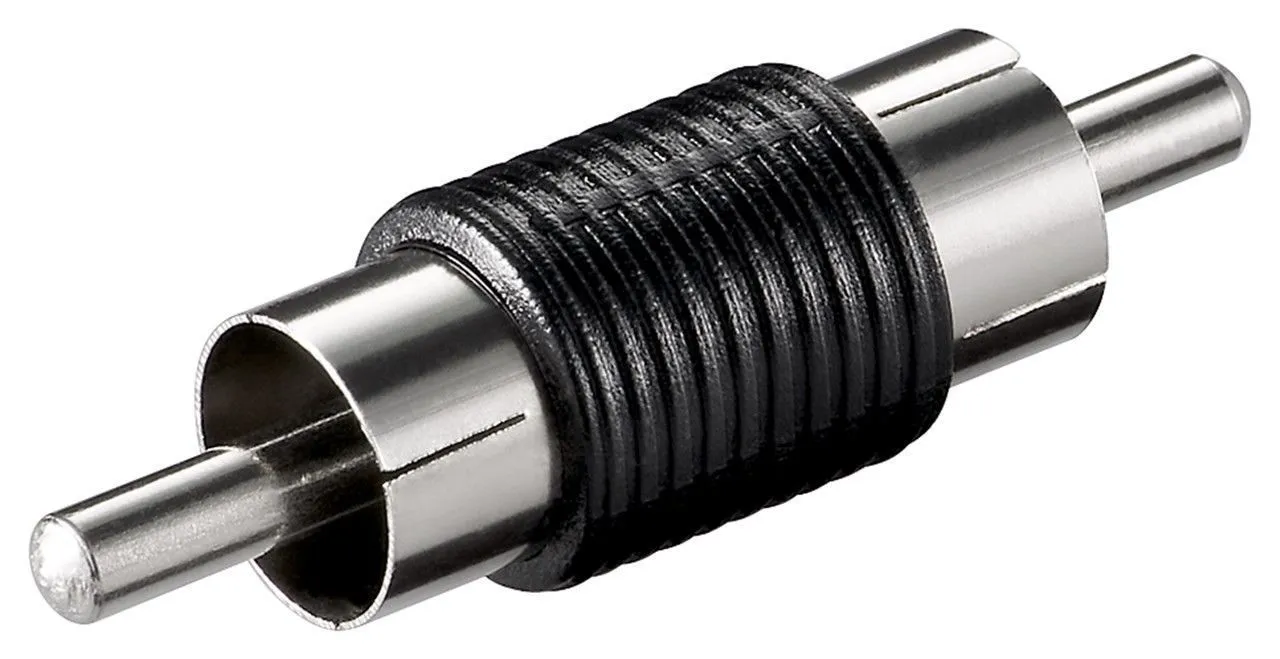 1 x Phono(Rca) han - 1 x phono(Rca) han Sort