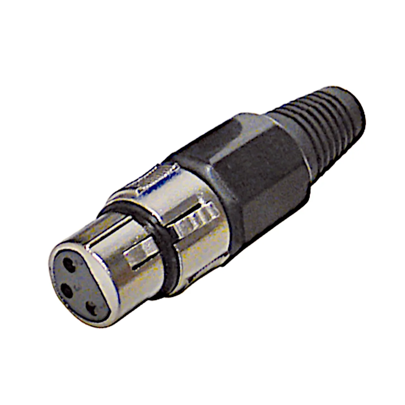 XLR 3-pol, hun, sort