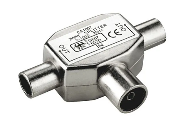 2xSplitter TV 0-1000 MHz