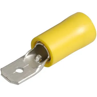 Terminal Flat Han 6,3x0,8mm Gul