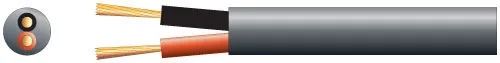 Højttalerkabel 2x2,5mm², PA-Højtaler, sort