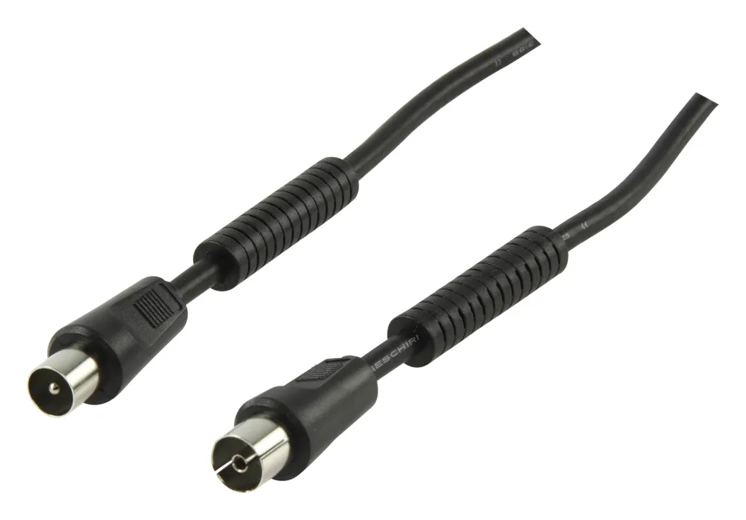 100 Hz antennekabel 1,5m SORT