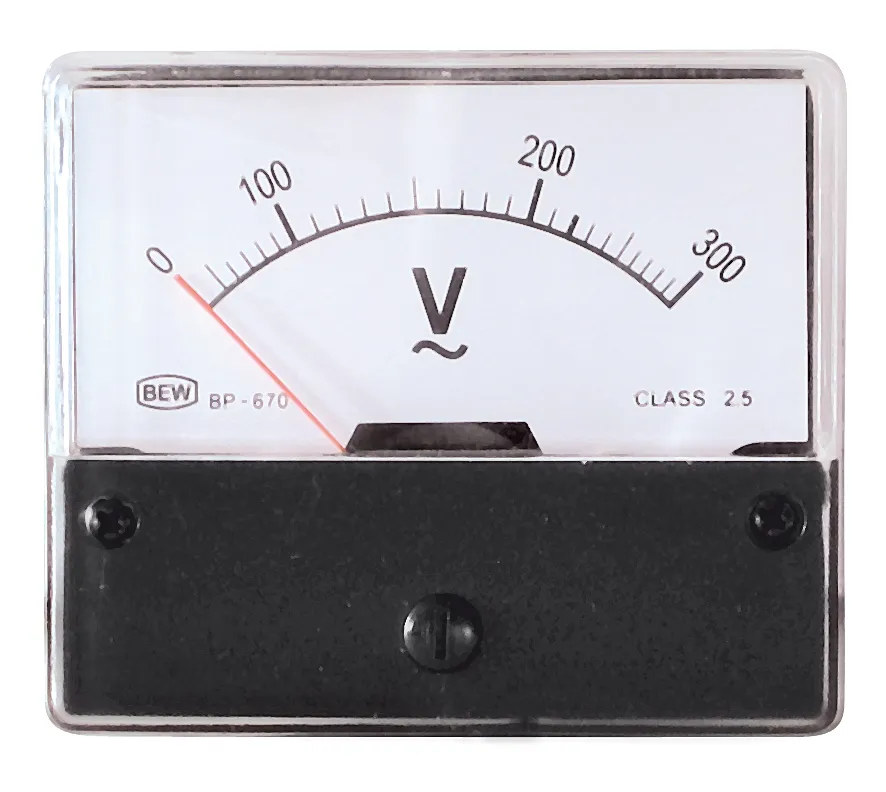 Indbygningsinstrument 0-300V AC