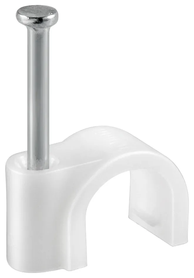 Kabelsøm, rund, Ø=4mm., hvid, 100 stk.