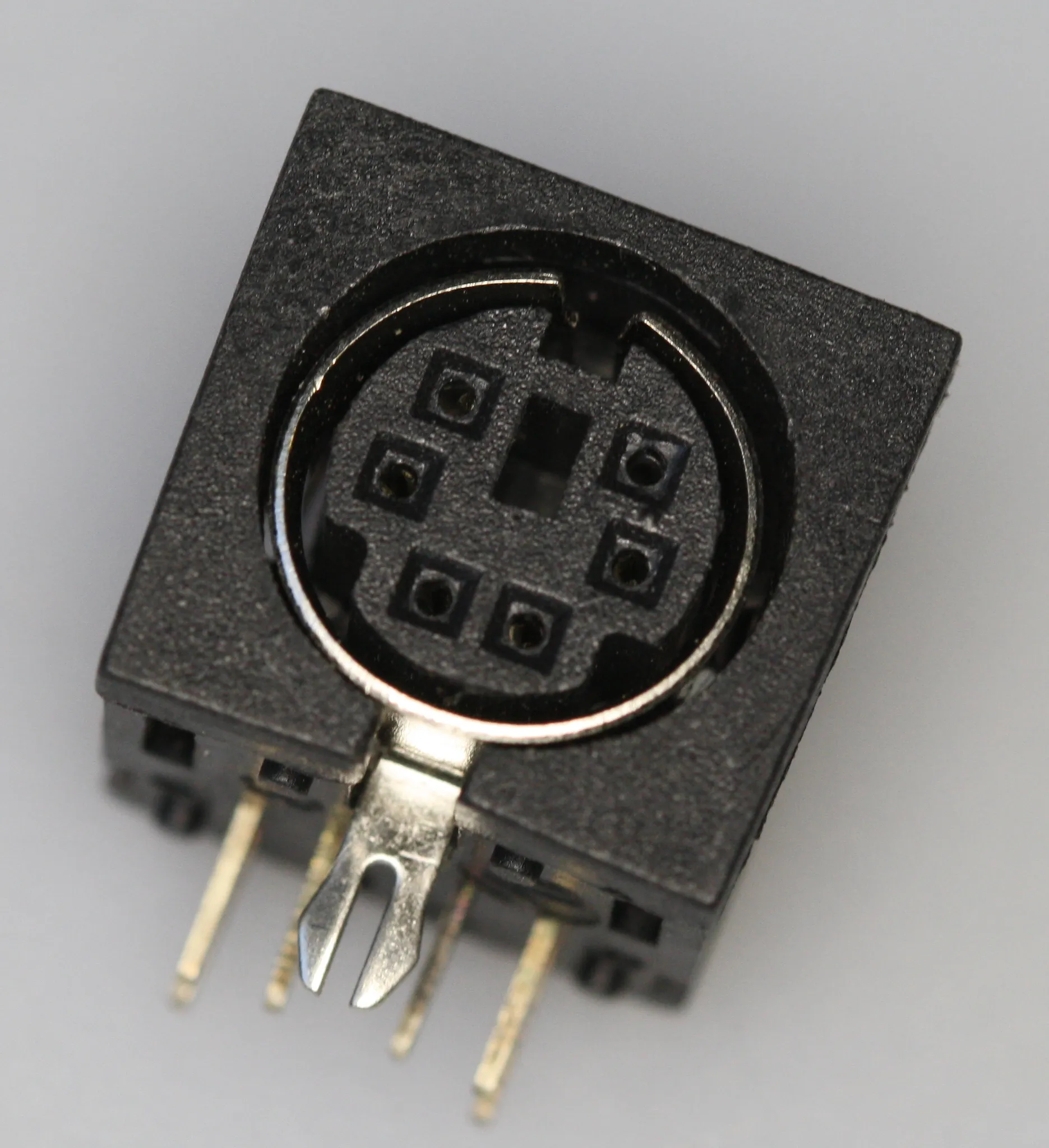 Mini-DIN-Socket 6-Pole, uskærmet