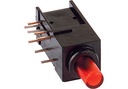 MENTOR TRYKKNAP SWITCH, 2 pol Rød