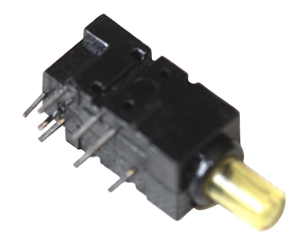 MENTOR TRYKKNAP SWITCH, 2 POL, GUL