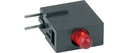 MENTOR PCB LED-fatning, 3mm, high efficiency RØD, A2, 10stk