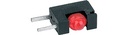 MENTOR PCB LED-fatning, 2mm, GUL, G2, 50stk.